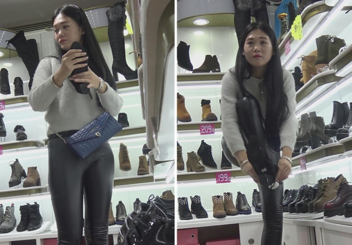 4k-鞋店试鞋的长腿皮裤美女 [1.74 GB]