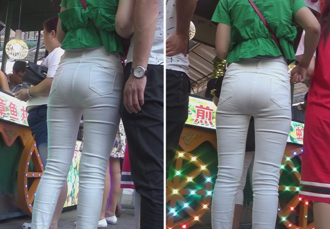 街拍甜美小清新美女姐妹花 [494 MB]