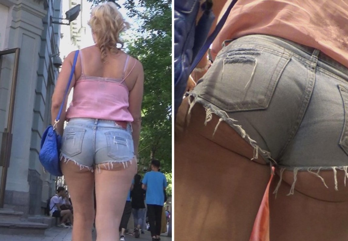 金发碧眼外国F臀熟女逛街买衣服 [818 MB]