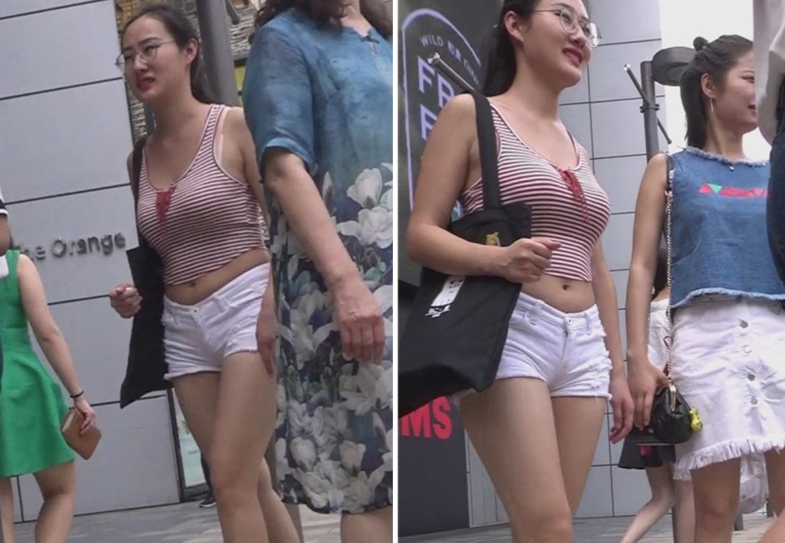 美腿白热裤美眉跟闺蜜逛街 [373 MB]