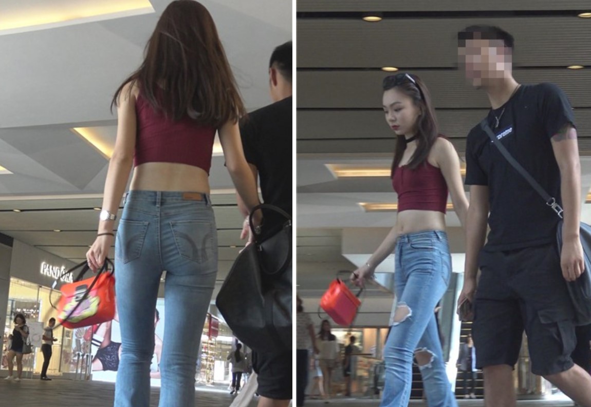 4k-超级长腿喇叭牛仔裤女神，露脐装显得腰更细 [4.11 GB]