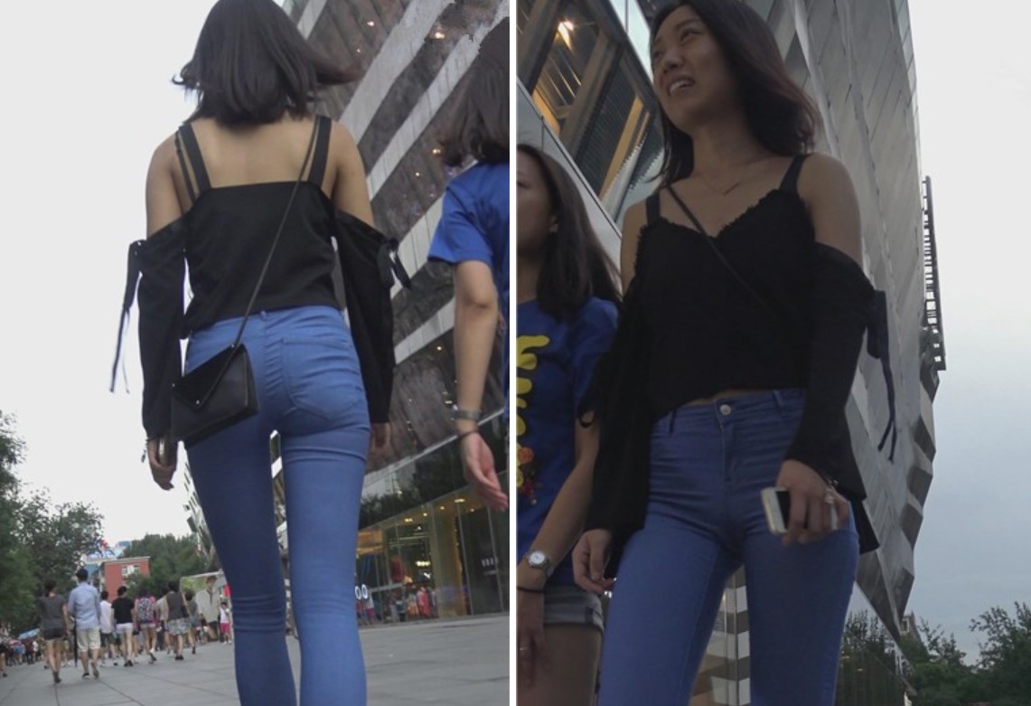 4k-青春活力紧身蓝牛美眉跟闺蜜逛街 [1.84 GB]