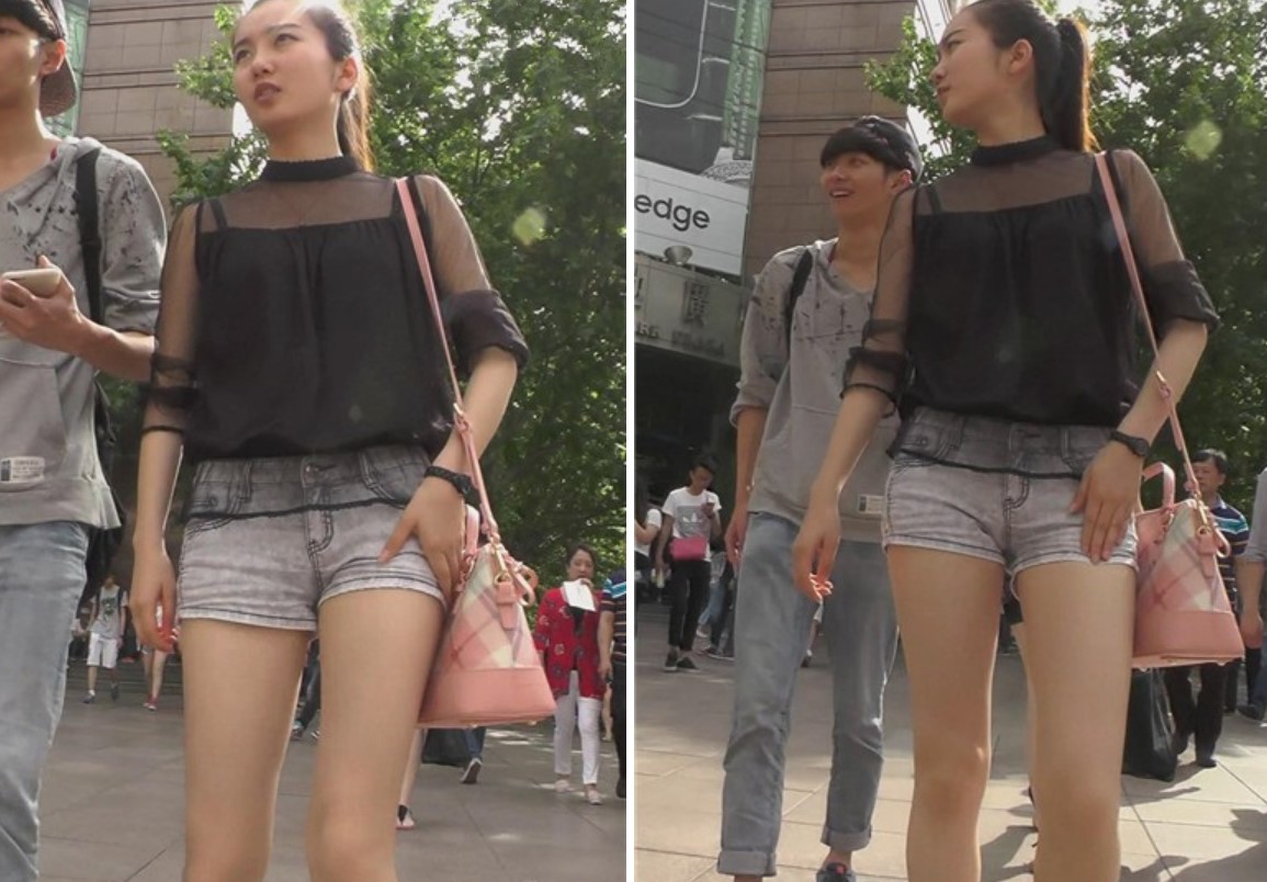 街拍马尾辫清纯美腿热裤MM [520 MB]