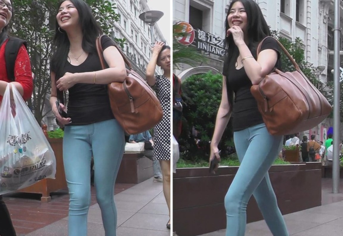 街拍紧身蓝牛丰满圆臀漂亮MM [815 MB]
