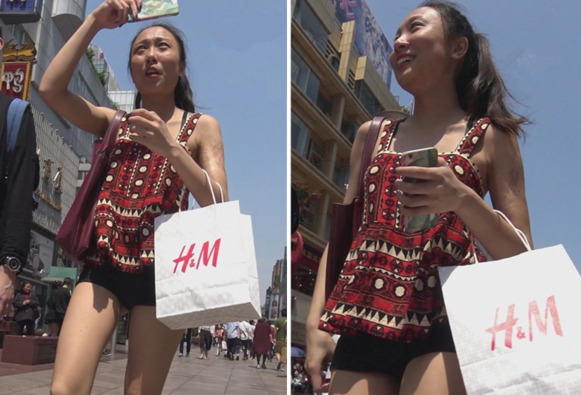 4k-街拍复古风吊带衫超短热裤美臀美眉 [2.47 GB]