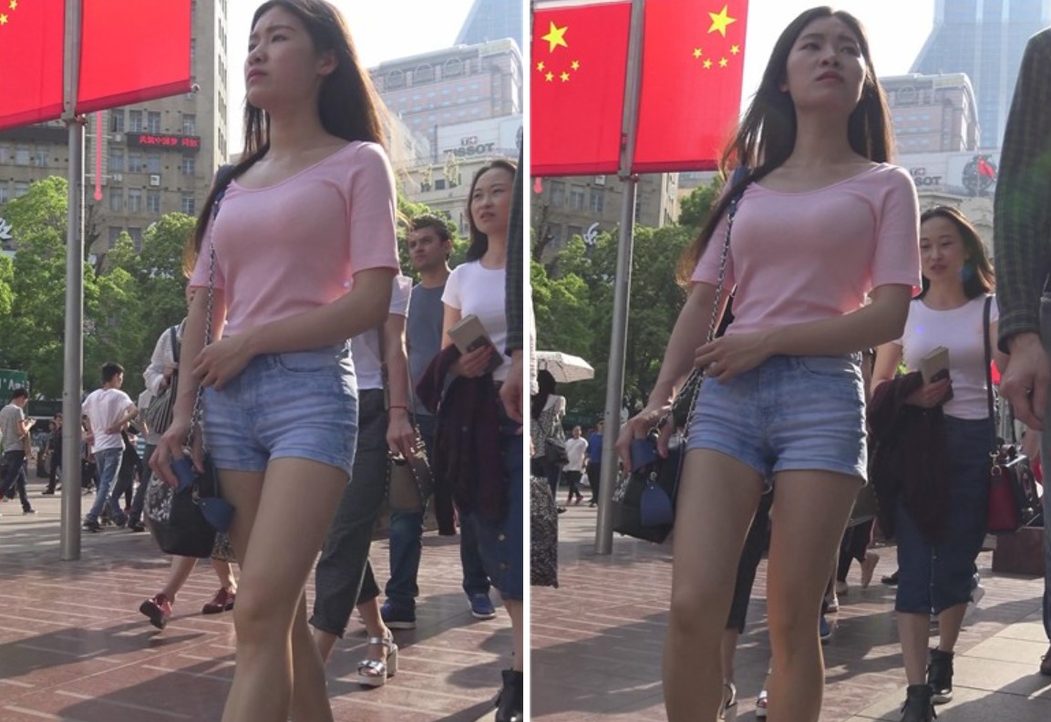 4k-街拍粉衣热裤丰满清纯美女 [2.03 GB]