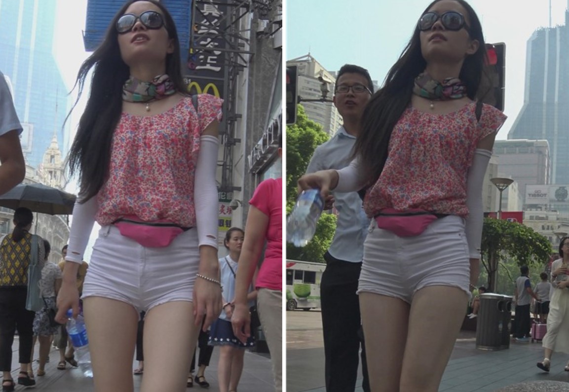 4k-街拍高腰紧三角美臀长腿美女 [2.34 GB]