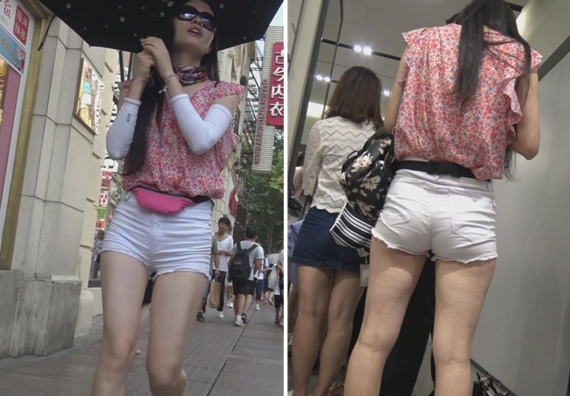 4k-街拍高腰紧三角美臀长腿美女 [2.34 GB]