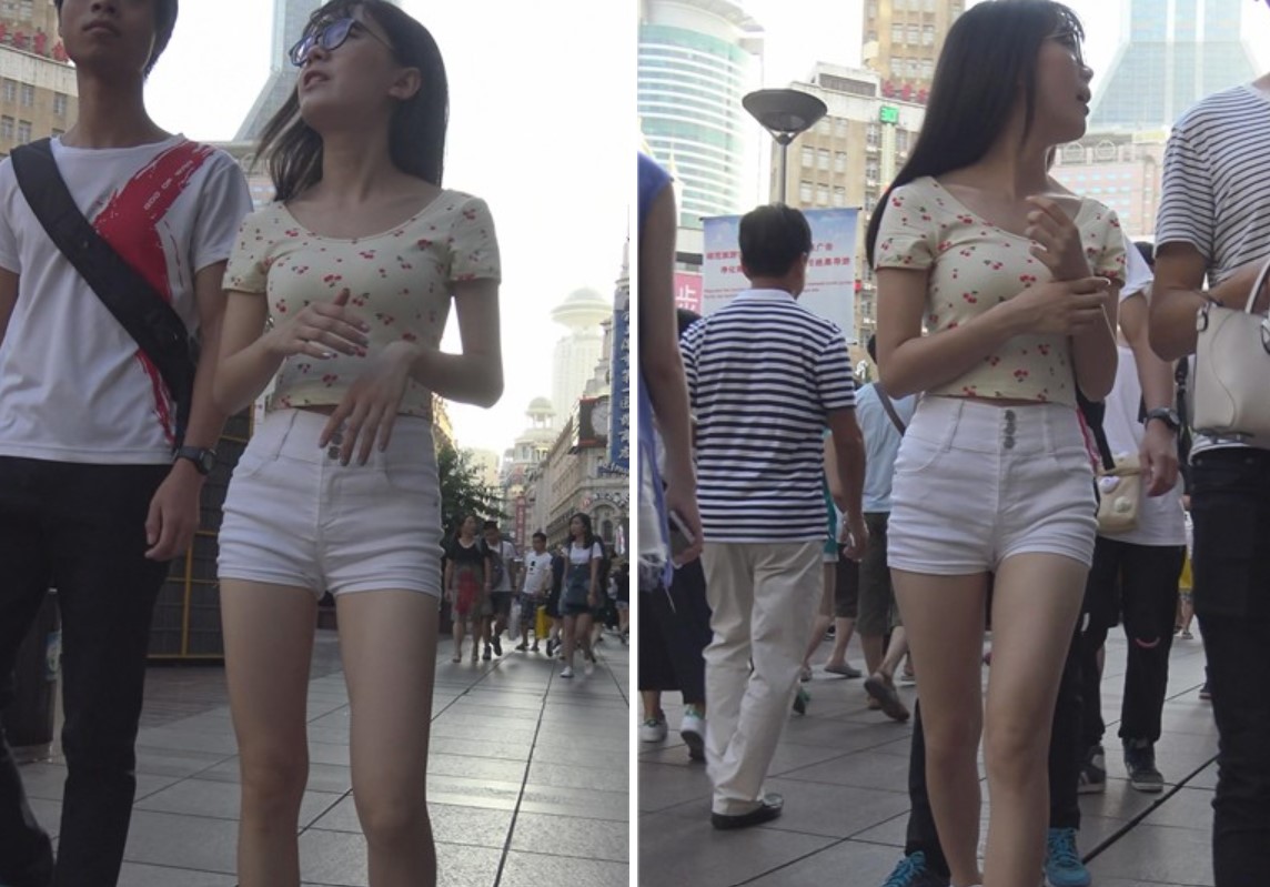 4k-超短白热裤美腿运动鞋带眼镜的女孩 [1.31 GB]