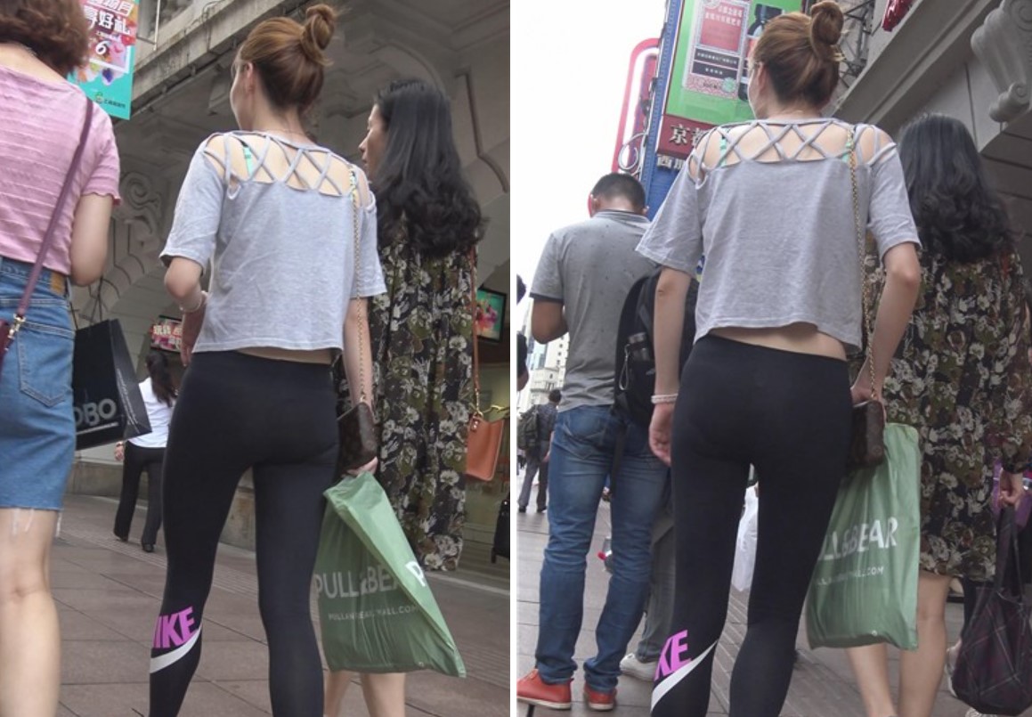 4k-紧身瑜伽裤耐克运动鞋的清纯墨镜女孩 [2.22 GB]