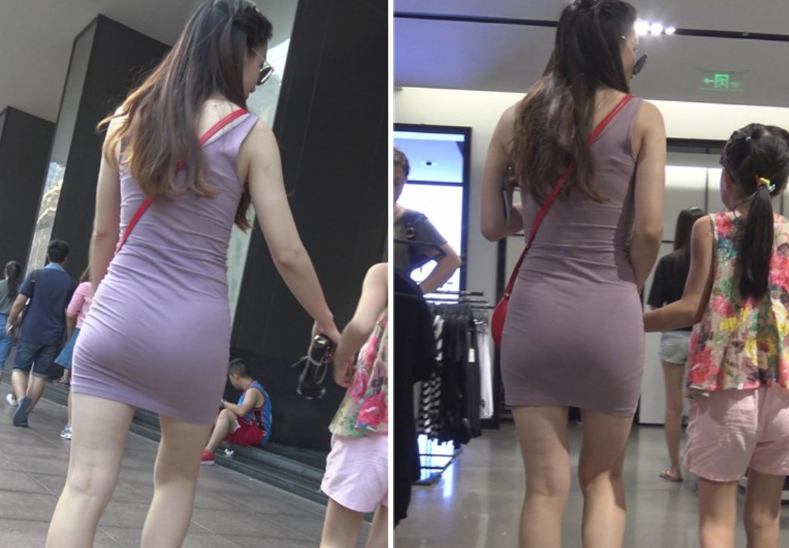 4k-紫色修缮包臀裙少F跟女儿逛街 [2.30 GB]