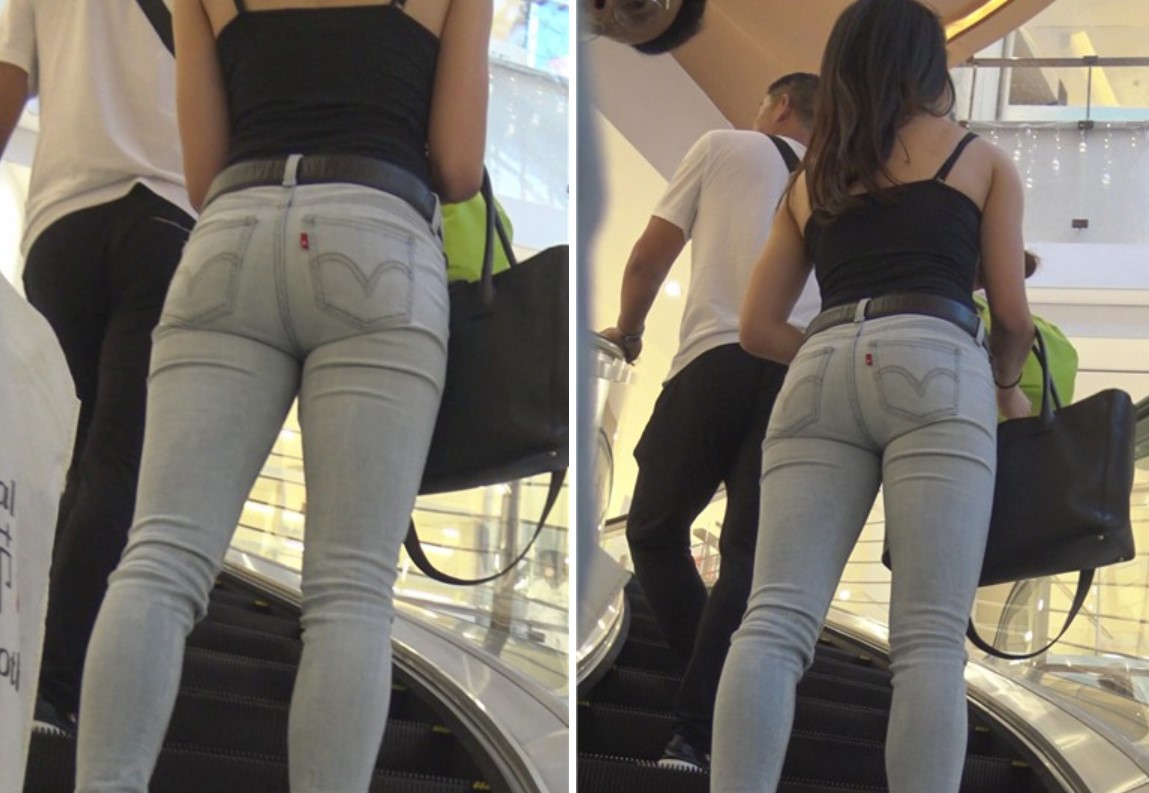 4k-街拍紧身牛仔裤吊带背心美女小姐姐 [1.59 GB]