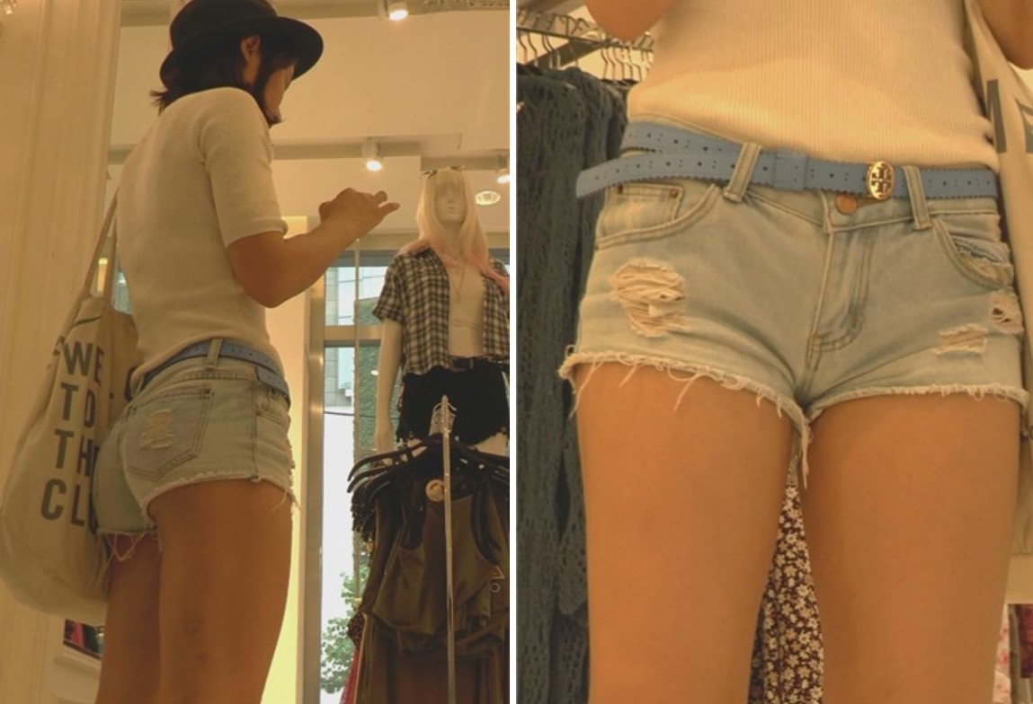 黑帽高个子热裤美眉前三角挺美 [440 MB]