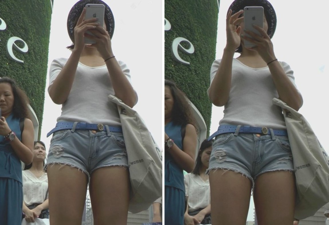 黑帽高个子热裤美眉前三角挺美 [440 MB]