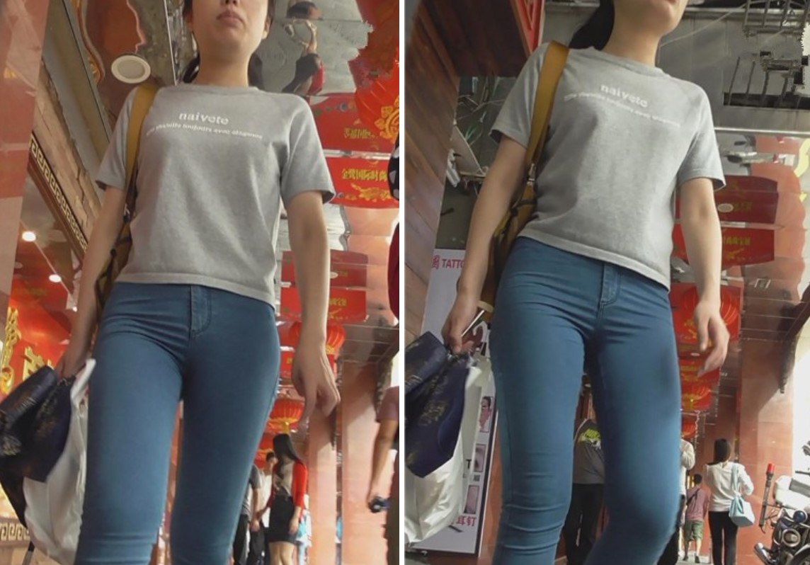 紧身蓝牛学生妹的小翘臀 [723 MB]