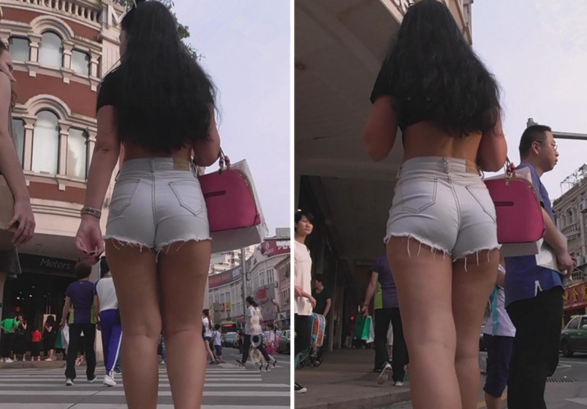 街拍超短热裤洋美女 [1.45 GB]