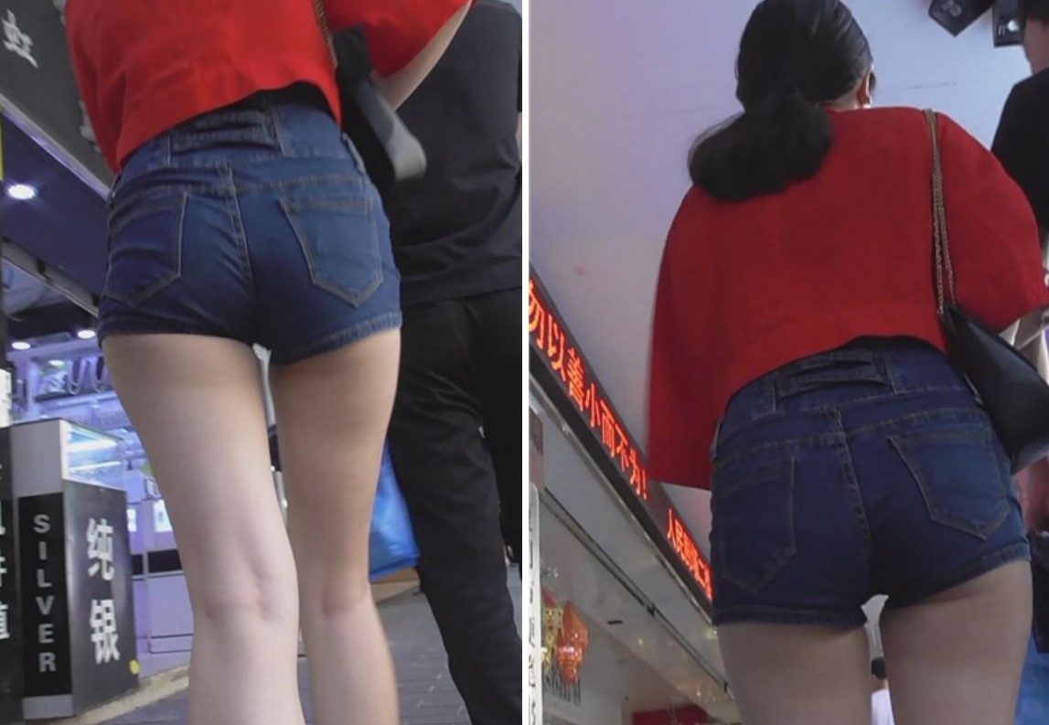 性感美臀美腿美眉于男友逛街真开心 [357 MB]