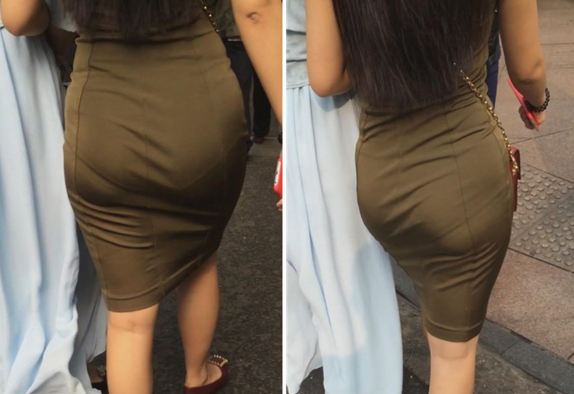 街拍丰满大PP性感小蛮腰紧身包臀裙女神姐姐 [1.00 GB]