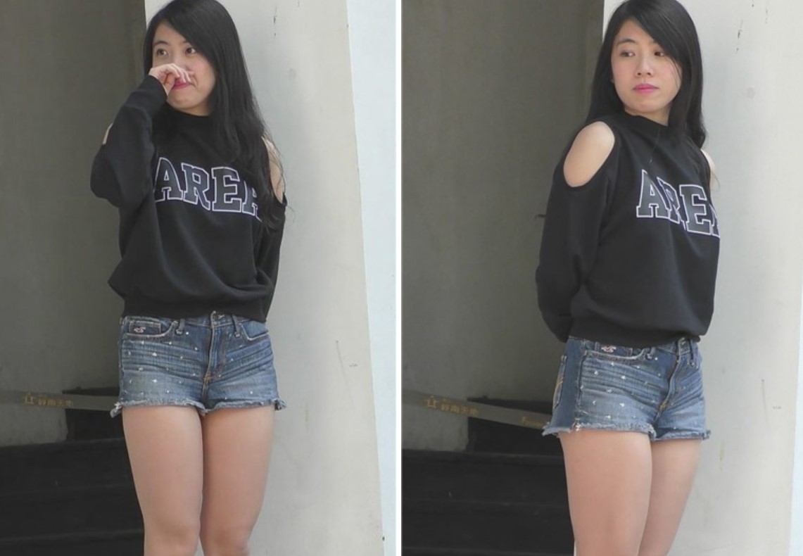 人字拖超短牛仔热裤美眉 [404 MB]