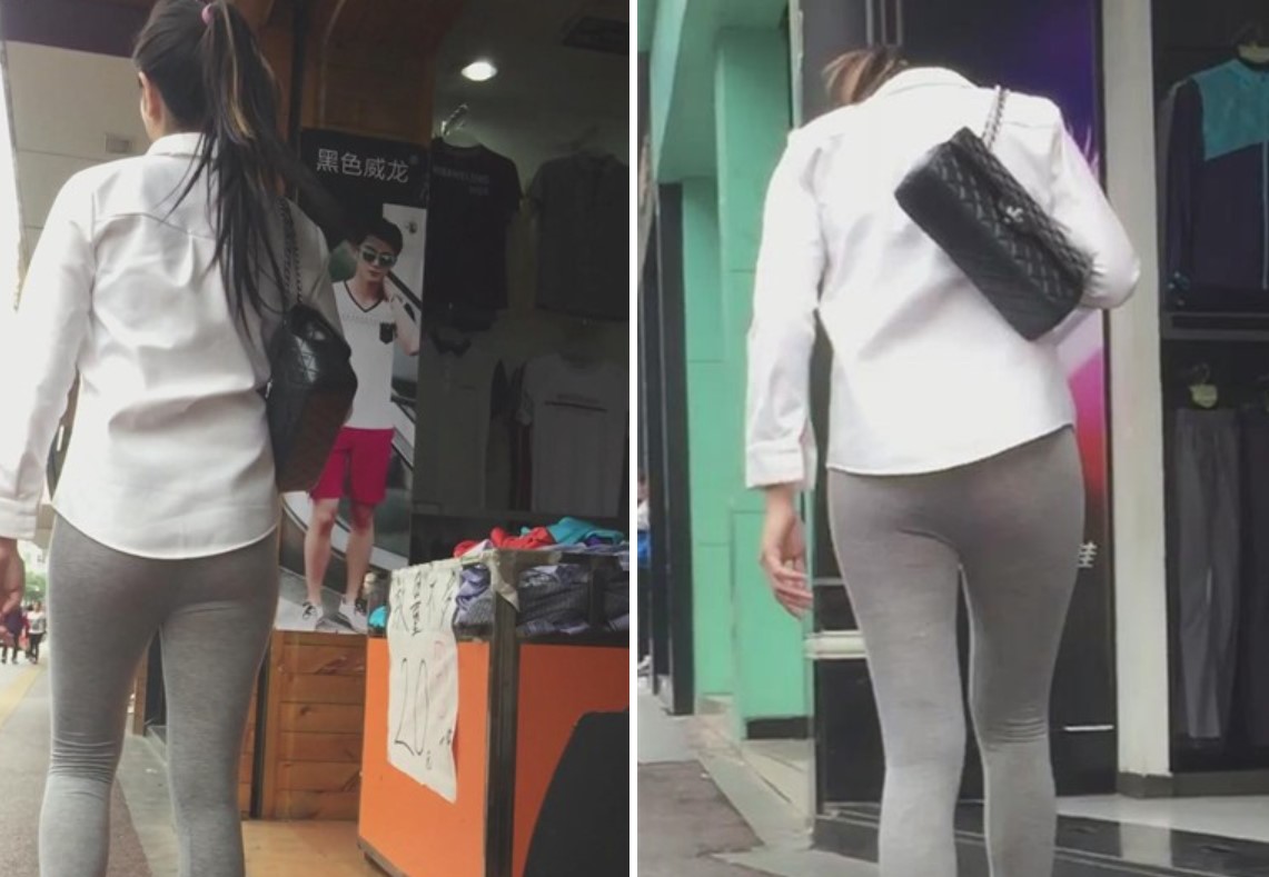 街拍马尾辫运动裤美眉 [558 MB]