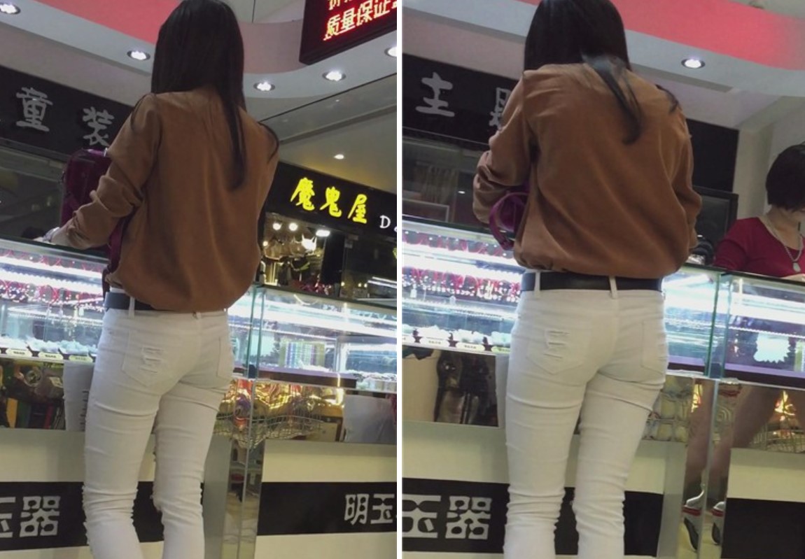 圆臀紧身白裤大妹子 [632 MB]