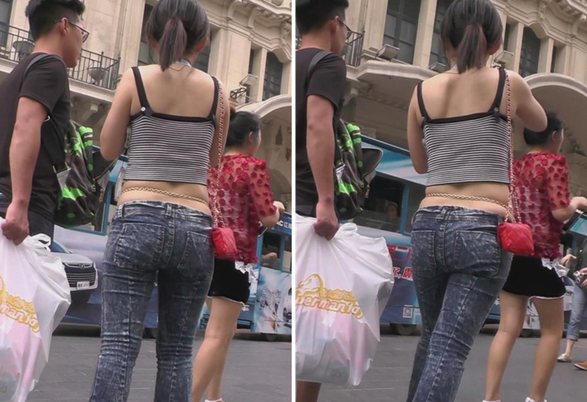 超短吊带背心肥臀丰满紧身牛仔喇叭裤 [2.17 GB]