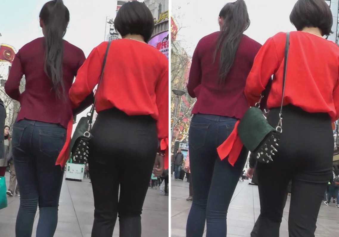 街拍极品丰满苗条蓝牛高跟鞋美女 [1.89 GB]