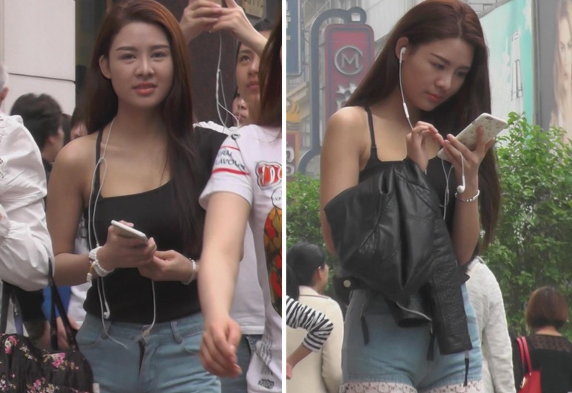 街拍清纯热裤美女，笑容能迷死人 [2.86 GB]