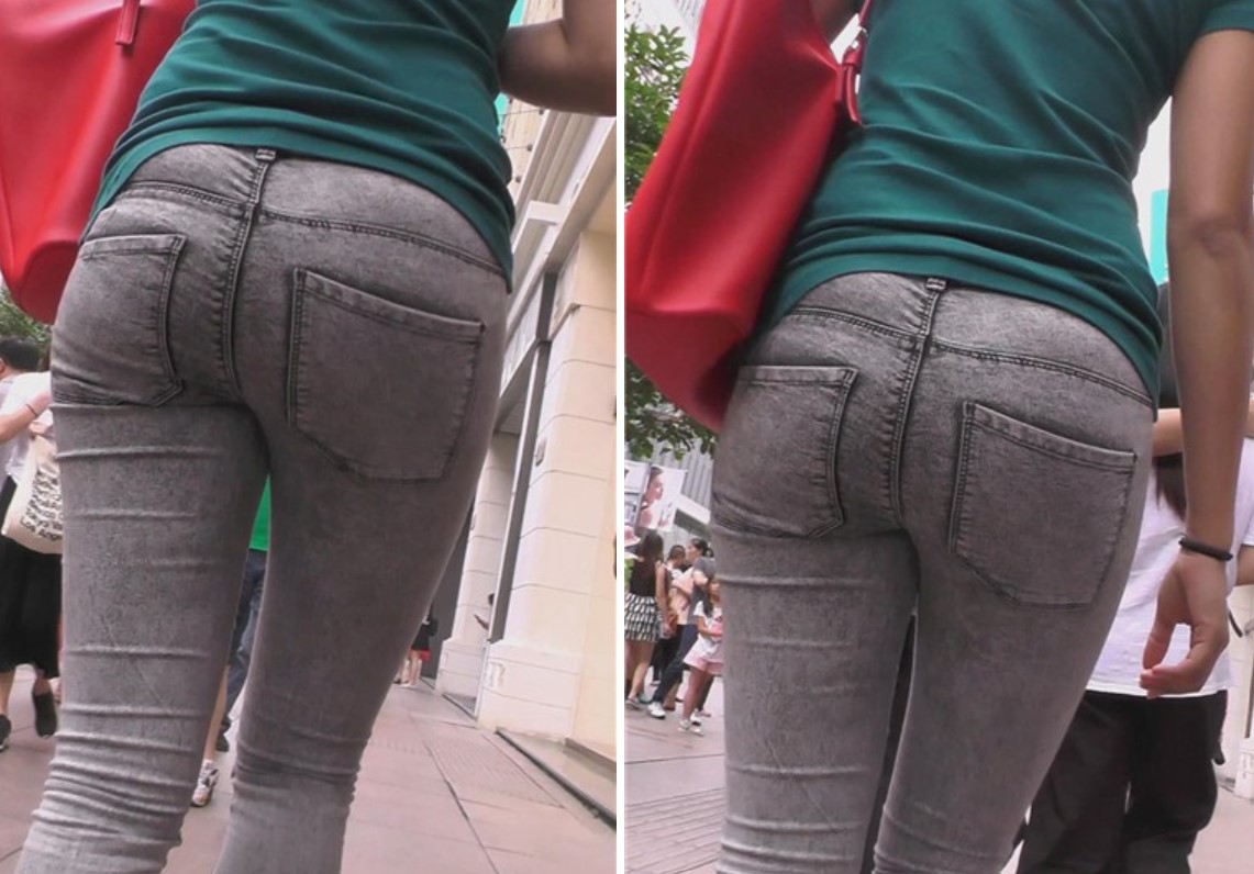 街拍极品紧身美臀灰牛小清新甜美女孩[1.71 GB]