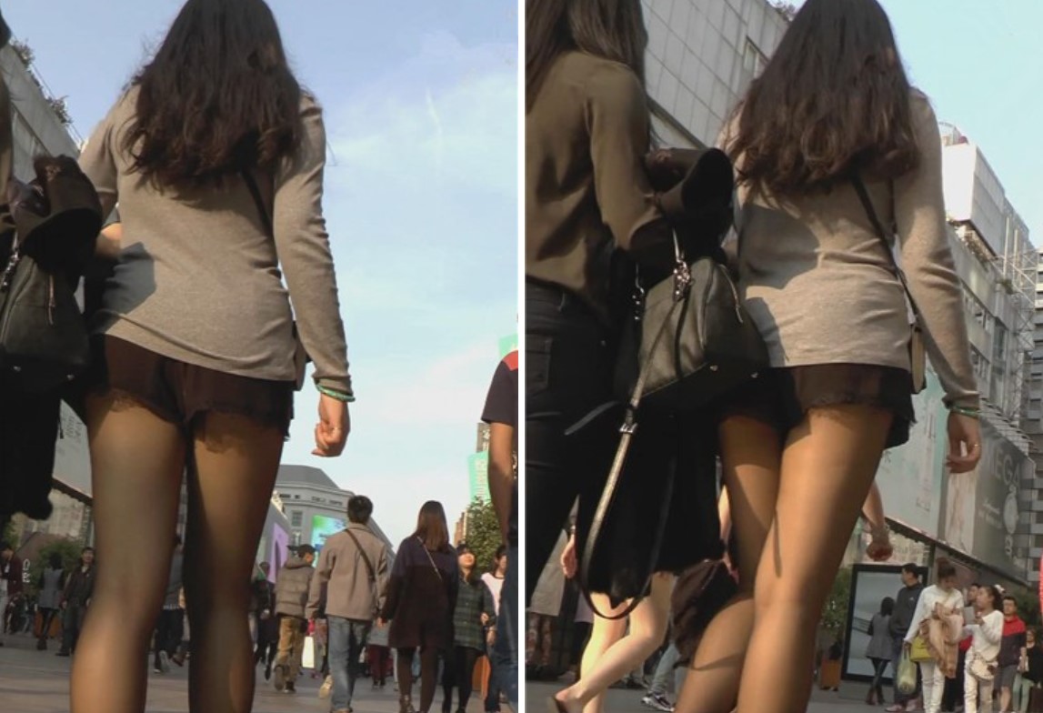 街拍紧身宽臀黑牛美女跟齐B短裙黑丝性感闺蜜[2.09 GB]