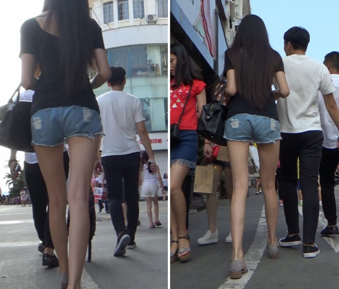 街拍娇小苗条身材的小姑娘 [450 MB]