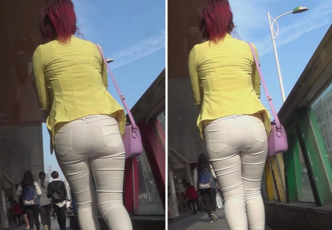 街拍肉肉的圆臀紧身裤美女 [979 MB]