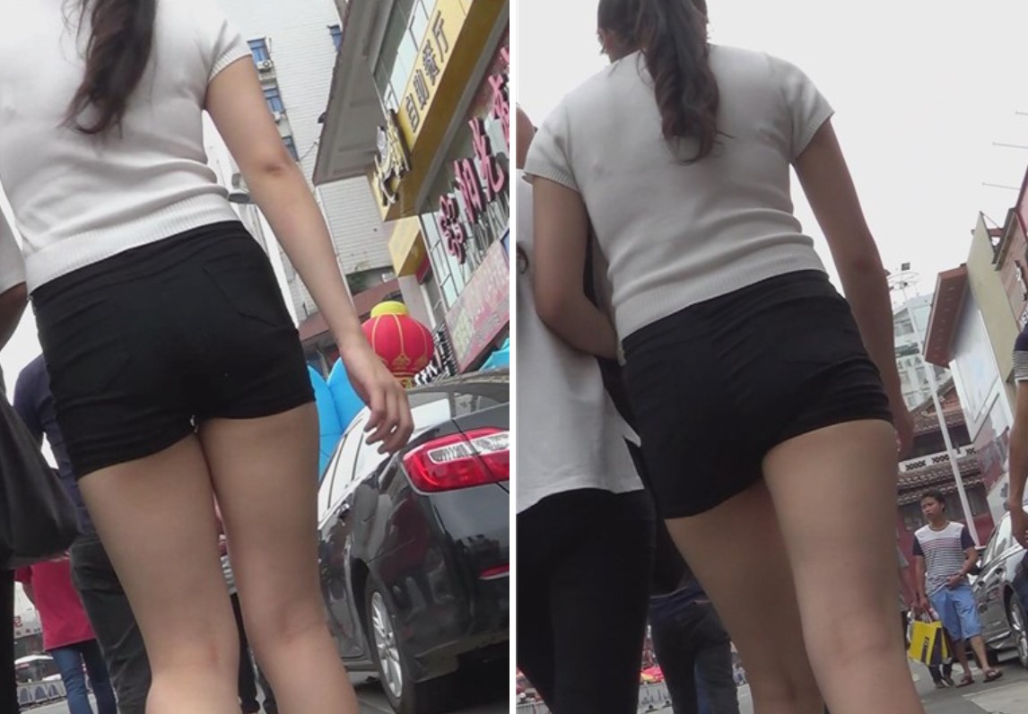 街拍热裤长腿马尾辫女神小姐姐 [1.01 GB]