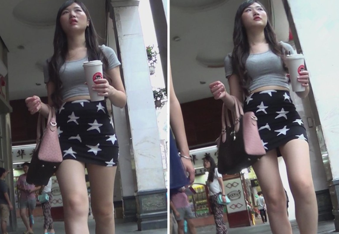 街拍包臀短裙丰满美女小姐姐 [1.09 GB]