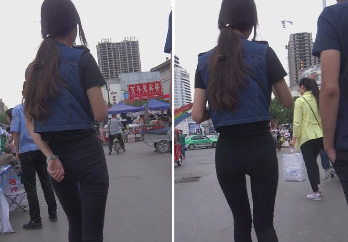 街拍身材娇小的黑色紧身裤妹纸 [3.51 GB]