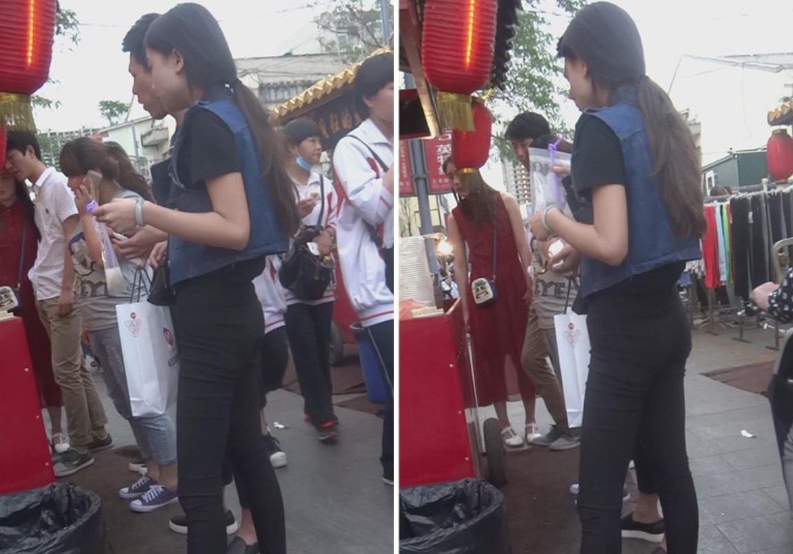 街拍身材娇小的黑色紧身裤妹纸 [3.51 GB]