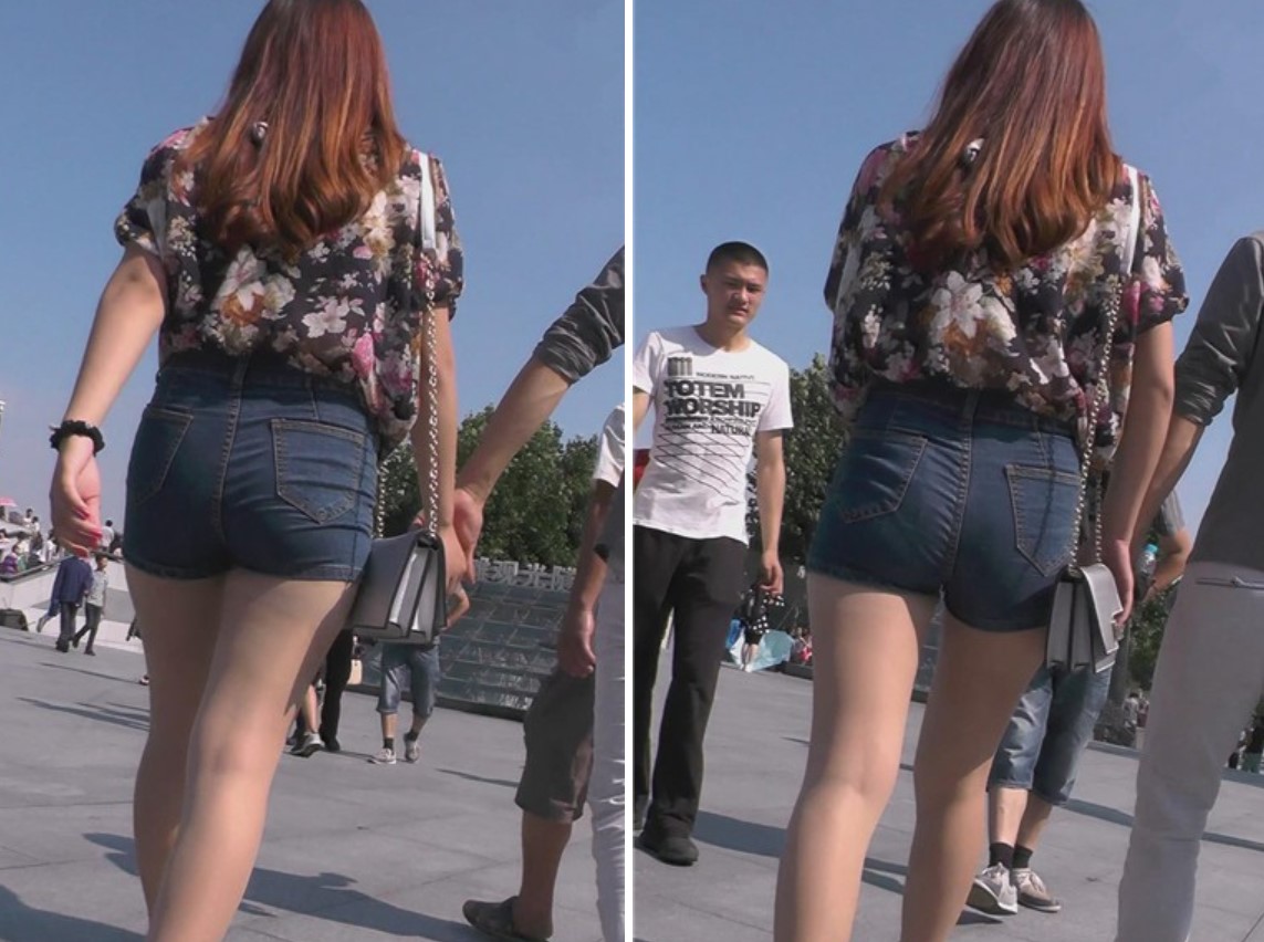 街拍肉丝袜美腿翘臀牛仔热裤美女 [2.00 GB]