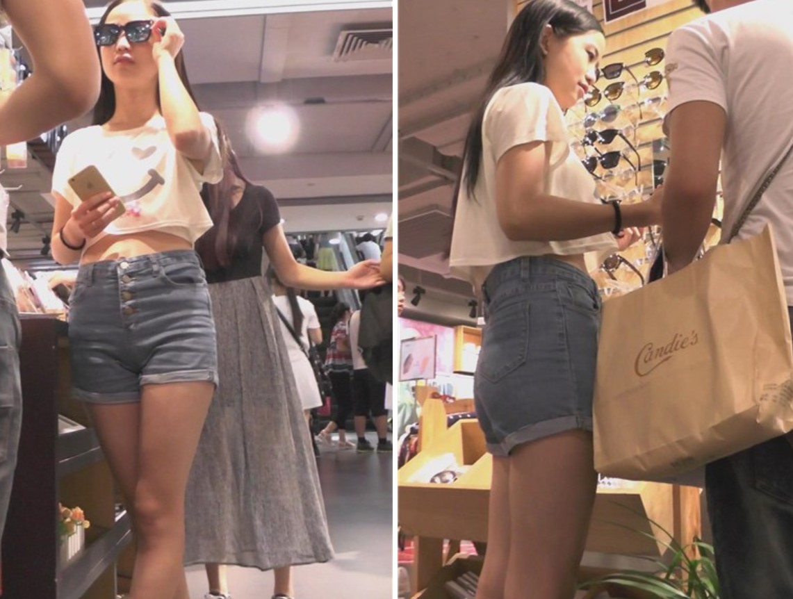 街拍被男友搂着幸福甜蜜的牛仔热裤美眉 [2.42 GB]