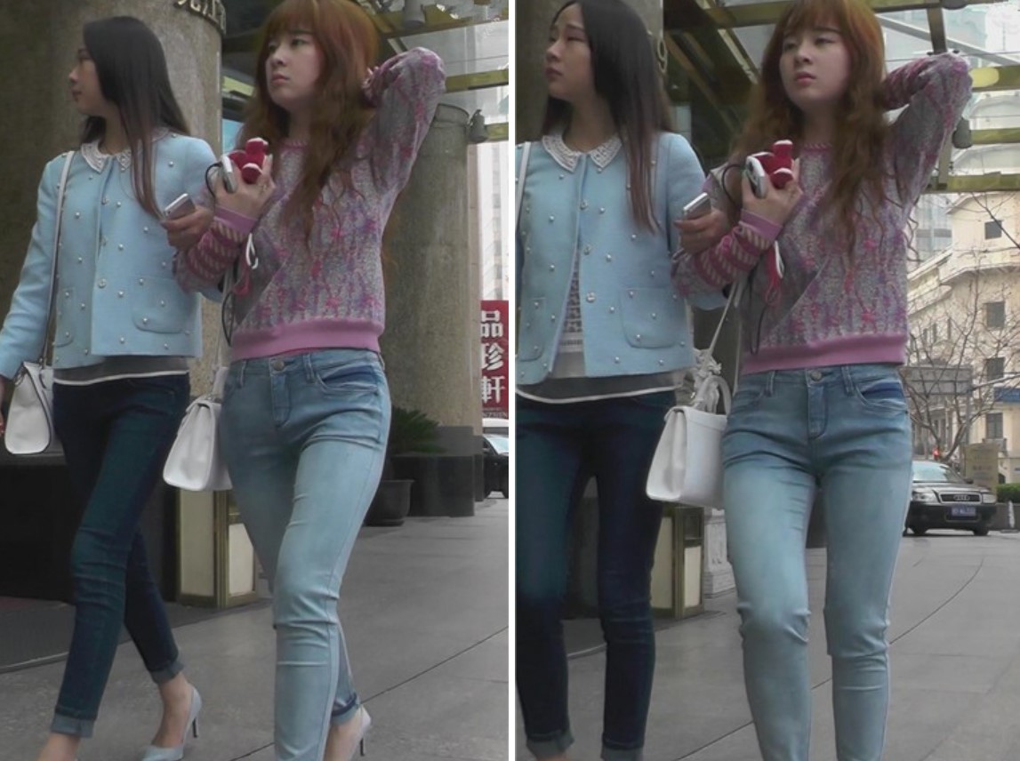 紧身蓝牛高跟苗条妹子超级甜美可爱 [3.16 GB]