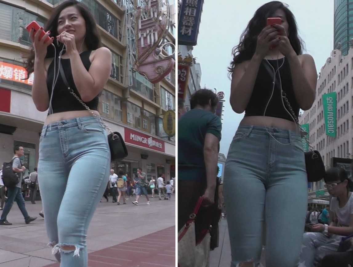 街拍丰臀紧身牛仔裤高颜值小姐姐 [2.61 GB]