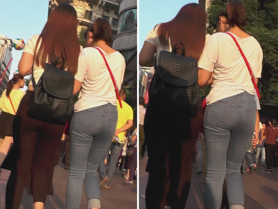 街拍清纯可爱小清新紧牛蜜臀美女 [948 MB]