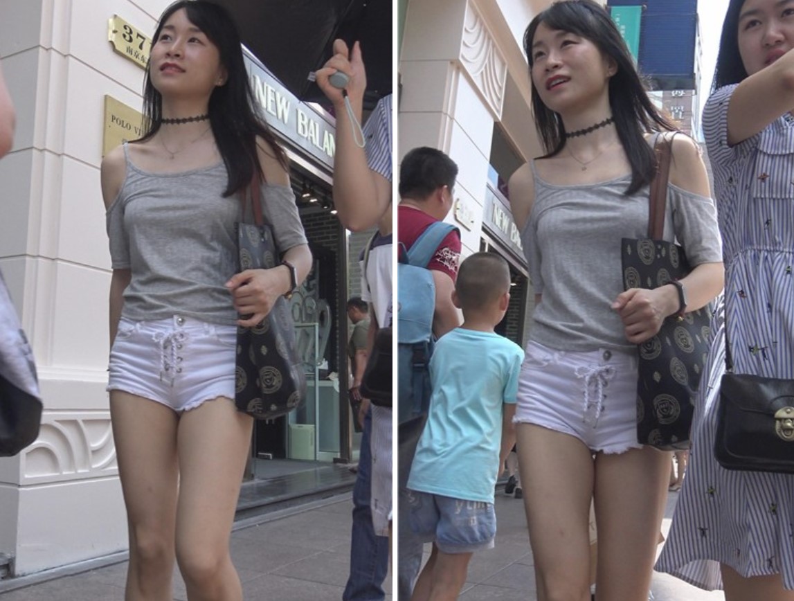 4K - 超短美臀白热裤小清新美女 [1.35 GB]