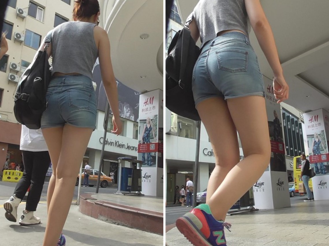 街拍美臀性感长腿美女 [986 MB]