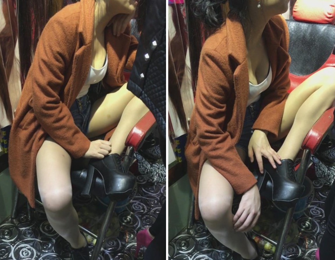 美腿热裤性感美腿小姐姐坐姿很霸气 [931 MB]