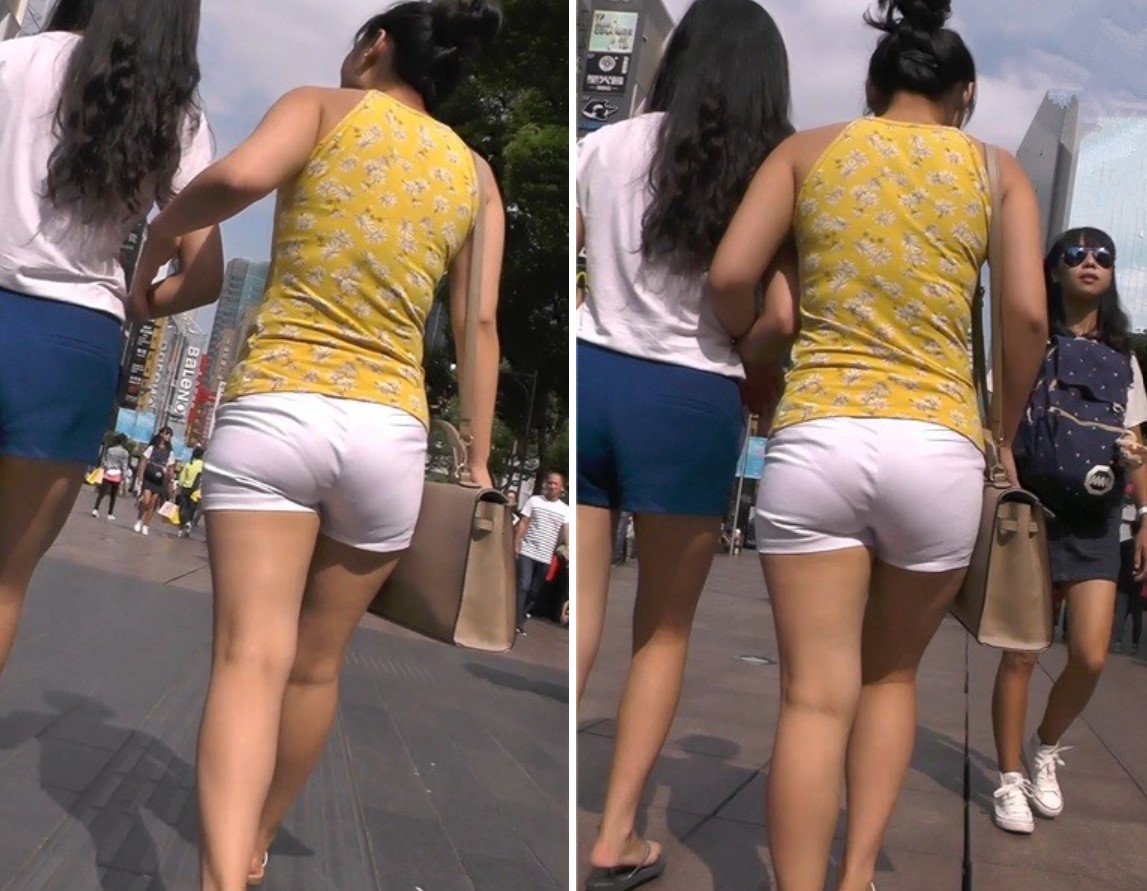 街拍圆臀热裤丰满小美女 [737 MB]