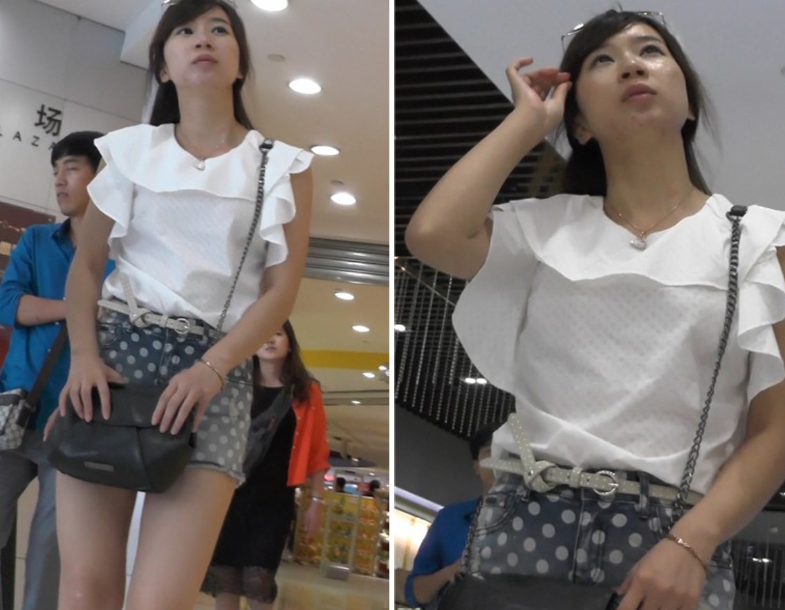 街拍高腰热裤苹果臀颜值美女 [759 MB]