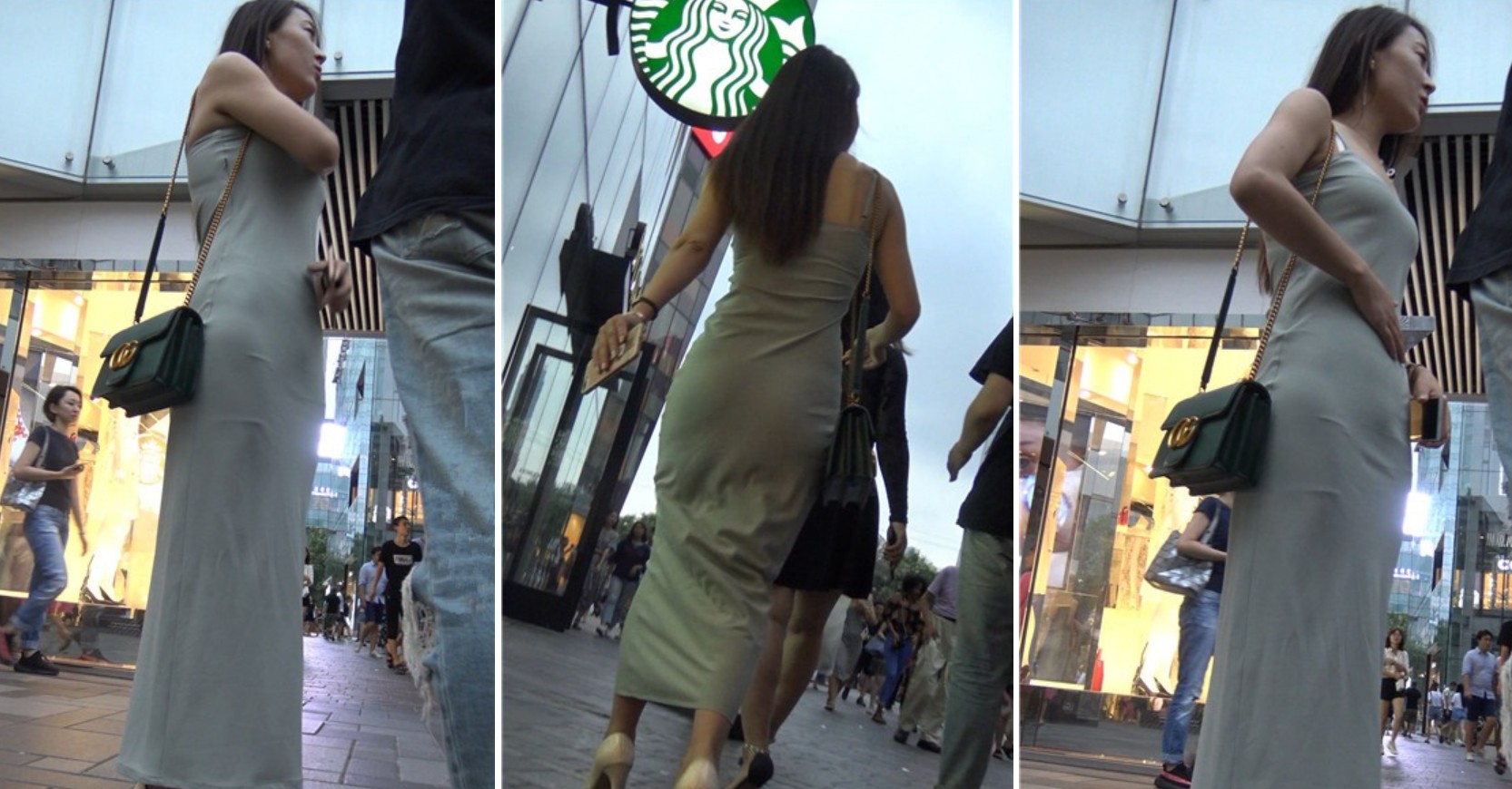 4k超清，街拍气质长裙丁内极品身材美女姐姐[2.29 GB]