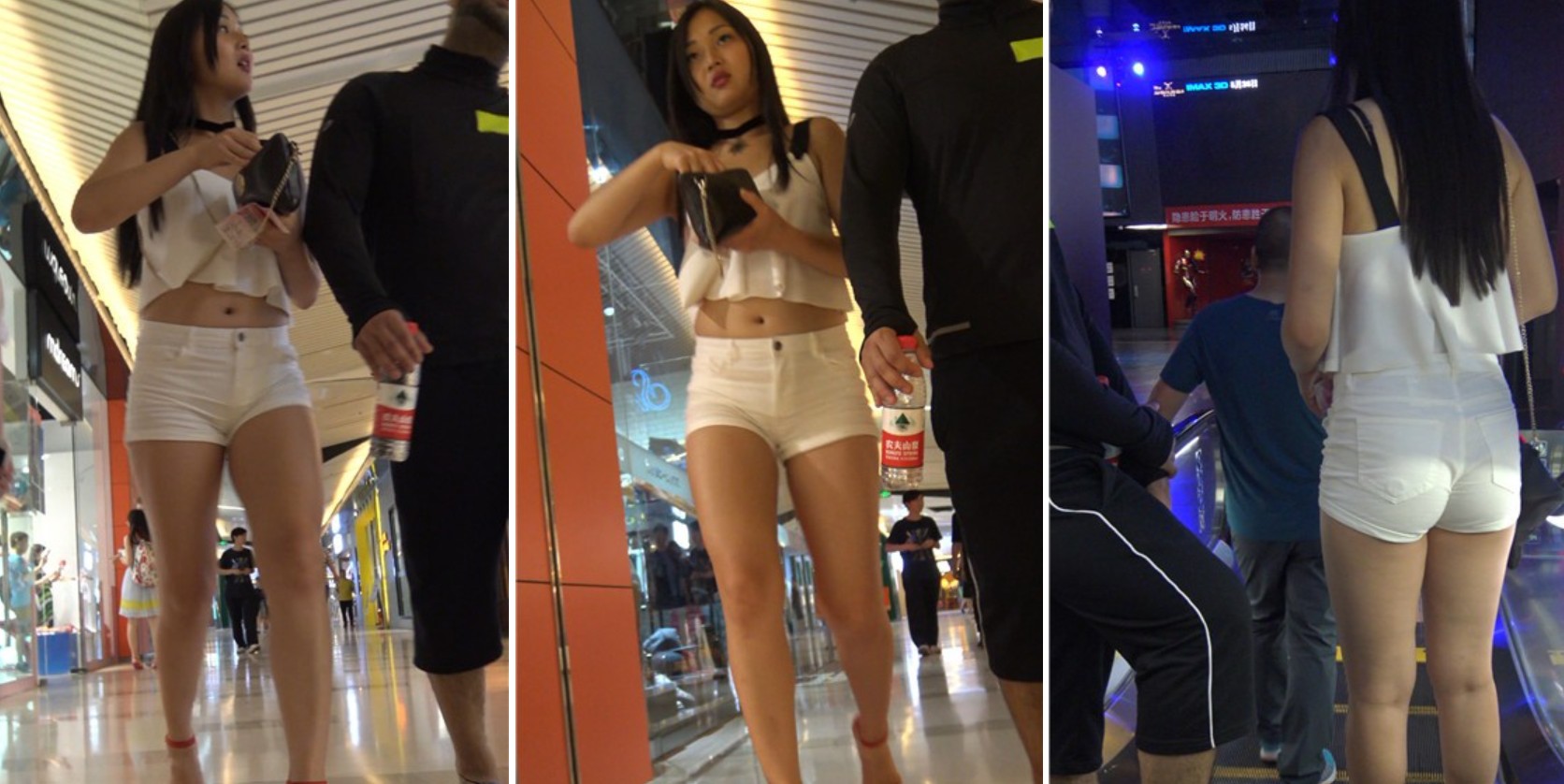 4k超清，街拍白短热裤圆臀美女姐姐 [2.61 GB]