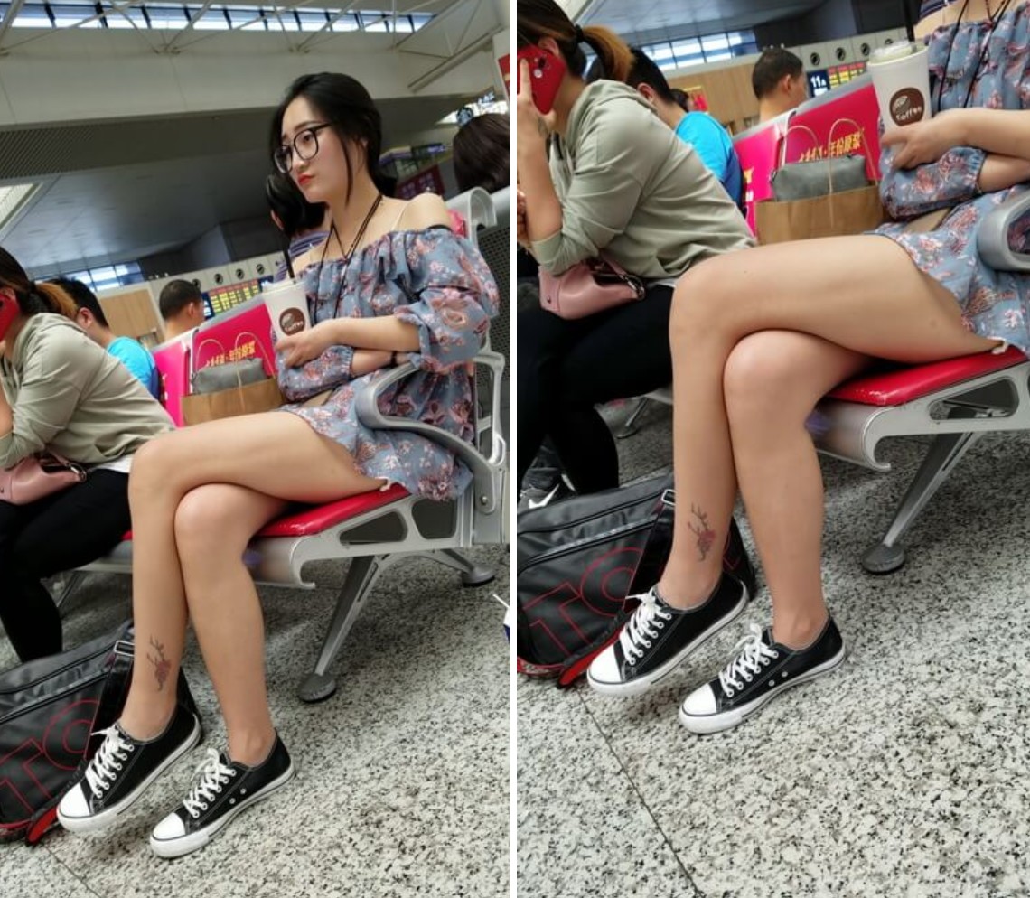 4k超清，帆布鞋雪白嫩腿青春少女