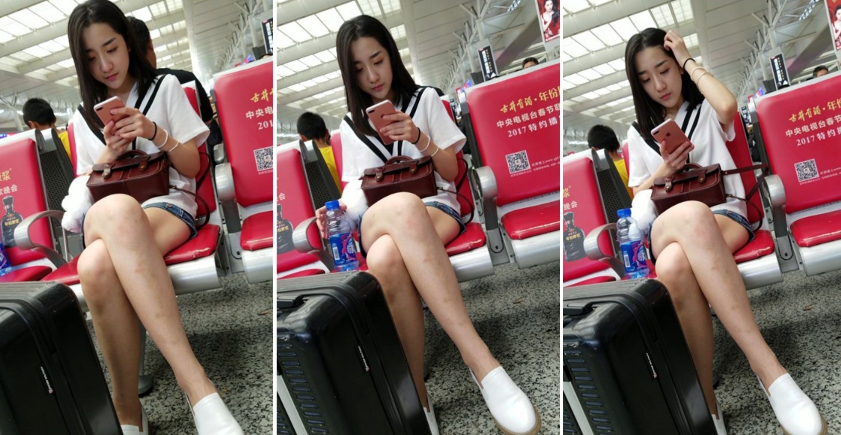 4k超清，热裤美腿清秀美女小姐姐